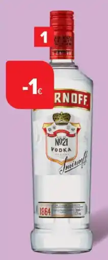 Carrefour Smirnoff wodka original aanbieding