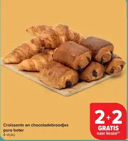 Carrefour Croissants en chocoladebroodjes aanbieding