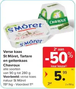 Carrefour Verse kaas St Môret aanbieding