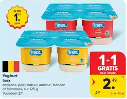 Carrefour Yoghurt Inex aanbieding