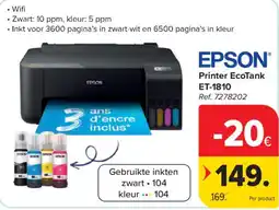 Carrefour Epson printer eco tank et-1810 aanbieding