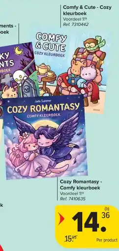 Carrefour Cozy Romantasy - Comfy kleurboek aanbieding