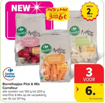 Carrefour Borrelhapjes Pick & Mix aanbieding