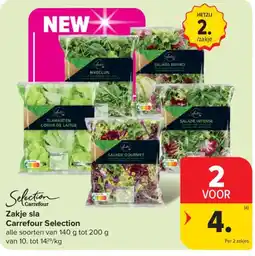 Carrefour Zakje sla aanbieding