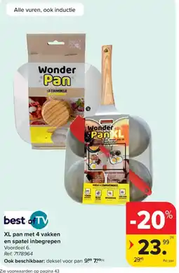 Carrefour XL pan met 4 vakken aanbieding