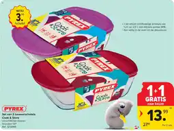Carrefour Set van 2 bewaarschotels Cook & Store aanbieding