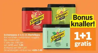Schweppes 6 x 0.33 literblikjes