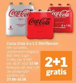 Albert Heijn Coca-Cola 6 x 1.5 literflessen aanbieding