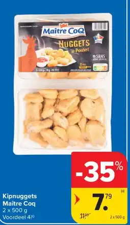 Carrefour Kipnuggets Maître Coq aanbieding