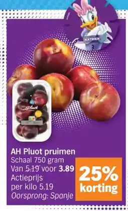 Albert Heijn AH Pluot pruimen aanbieding