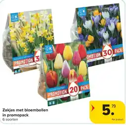 Carrefour Zakjes met bloembollen in promopack aanbieding