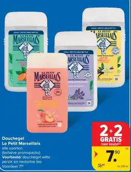 Carrefour Douchegel Le Petit Marseilleis aanbieding