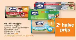 Albert Heijn Swirl en Toppits zakken aanbieding