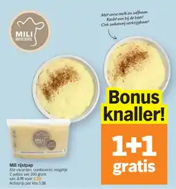 Albert Heijn Mili rijstpap aanbieding