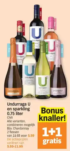Albert Heijn Undurraga U en sparkling aanbieding