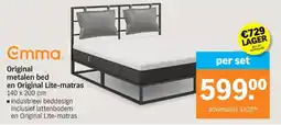 Albert Heijn Emma Original metalen bed en Original Lite-matras aanbieding
