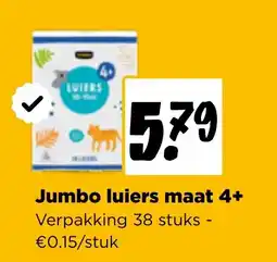 Jumbo Jumbo luiers maat 4+ aanbieding
