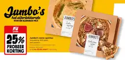 Jumbo Jumbo's verse quiches aanbieding