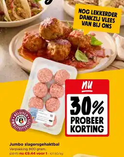 Jumbo Jumbo slagersgehaktbal aanbieding
