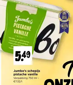 Jumbo Jumbo's schepijs pistache vanille aanbieding