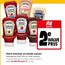 Jumbo Heinz ketchup en koude sauzen aanbieding