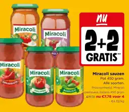 Jumbo Miracoli sauzen aanbieding