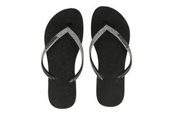 Berca Shoes Havaianas Badslipper Dames Slim Glitter Ii - Zwart aanbieding