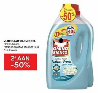 Alvo Vloeibaar wasmiddel omino bianco 2e aan -50% aanbieding