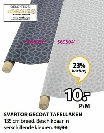 Jysk Svartor gecoat tafellaken aanbieding