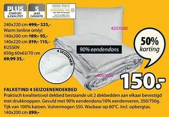 Jysk Falketind 4 seizoenendekbed aanbieding