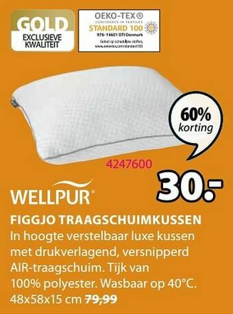 Figgjo traagschuimkussen
