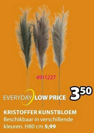 Jysk Kristoffer kunstbloem aanbieding