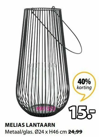 Jysk Melias lantaarn aanbieding