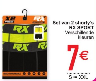 Cora Set van 2 shorty's RX Sport aanbieding