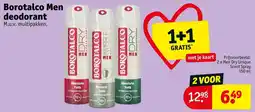 Kruidvat Borotalco Men deodorant aanbieding
