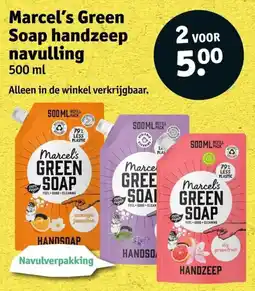 Kruidvat Marcel's green soap handzeep navulling aanbieding