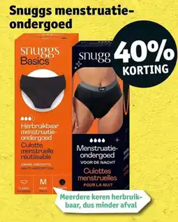 Kruidvat Snuggs menstruatie-ondergoed aanbieding