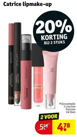 Kruidvat Catrice lipmake-up aanbieding
