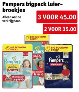 Kruidvat Pampers bigpack luier-broekjes aanbieding