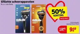 Kruidvat Gillette scheerapparaten aanbieding