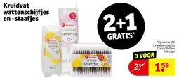 Kruidvat Kruidvat wattenschijfjes en -staafjes aanbieding