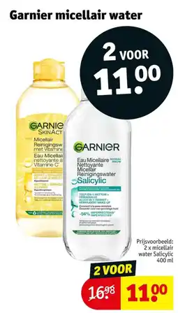 Kruidvat Garnier micellair water aanbieding