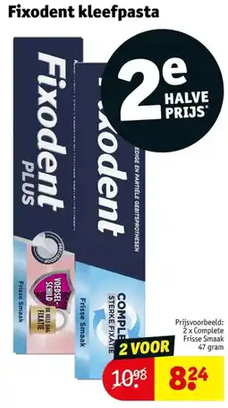 Kruidvat Fixodent kleefpasta aanbieding