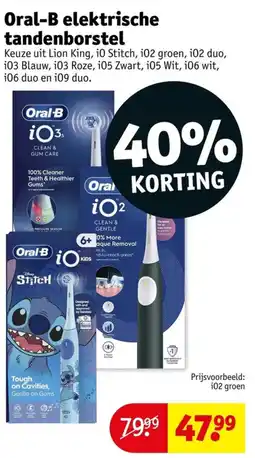 Kruidvat Oral-B elektrische tandenborstel aanbieding