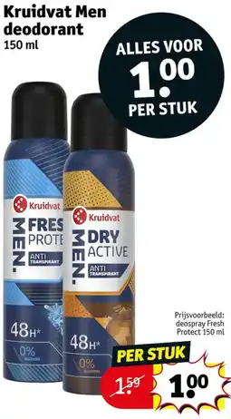 Kruidvat Kruidvat Men deodorant aanbieding