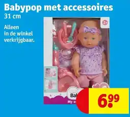 Kruidvat Babypop met accessoires aanbieding