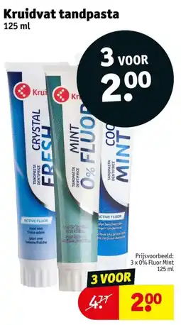 Kruidvat Kruidvat tandpasta aanbieding
