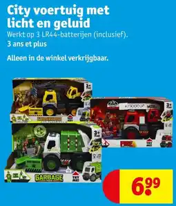 Kruidvat City voertuig met licht en geluid aanbieding