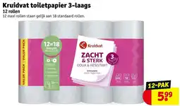 Kruidvat Kruidvat toiletpapier 3-laags aanbieding