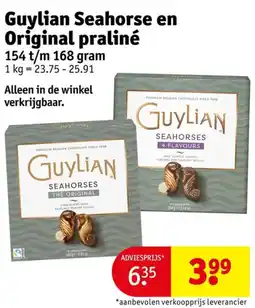 Kruidvat Guylian seahorse en original praliné aanbieding